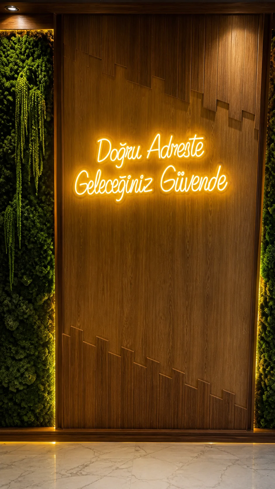Aksinefe Sigorta doğru adreste geleceğiniz güvende ışıklı pano